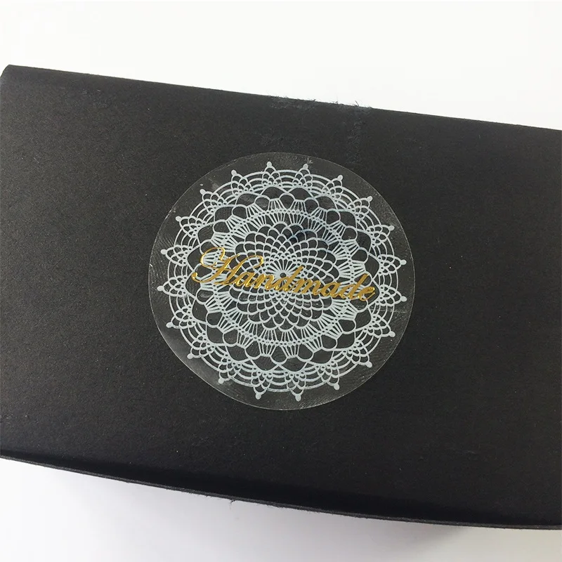 Круглая прозрачная белая кружевная наклейка ручной работы 80 шт./лот винтажная