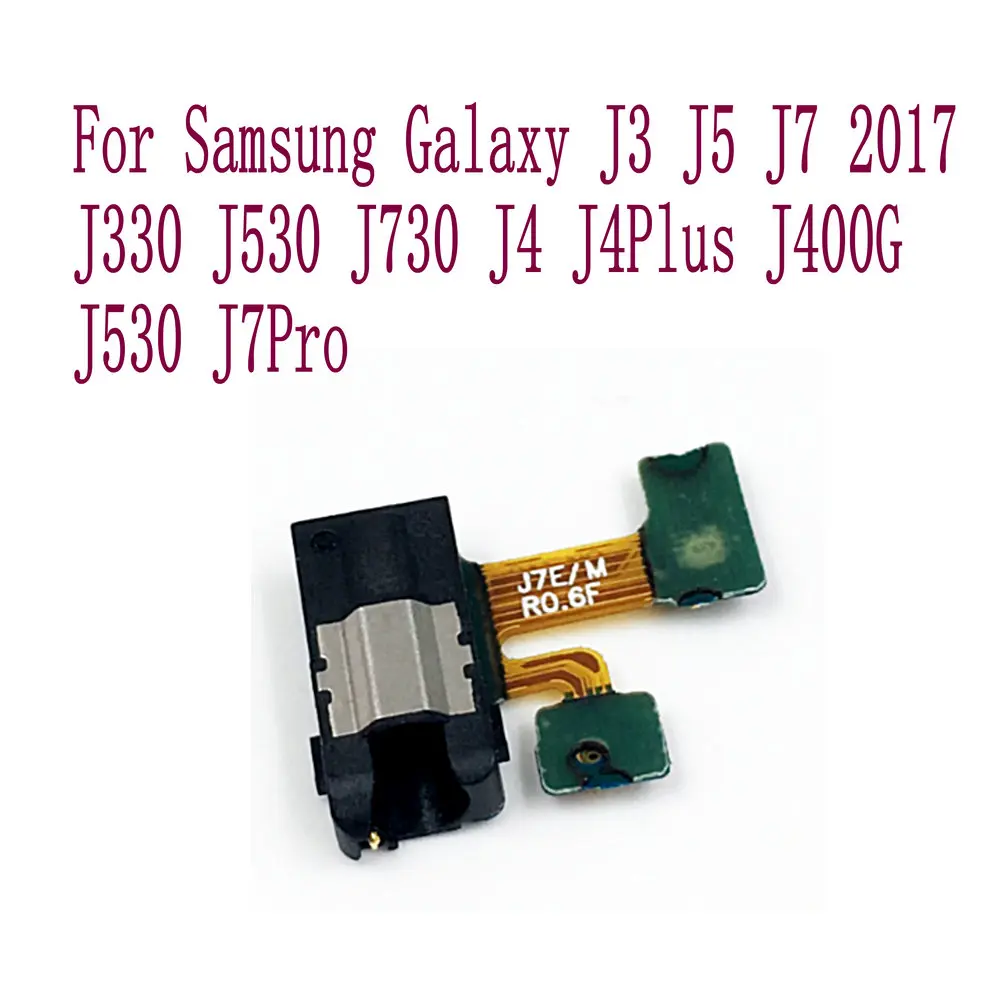Гибкий кабель для наушников и микрофона смартфонов Samsung Galaxy J4 J4Plus J400G J530 J7Pro |