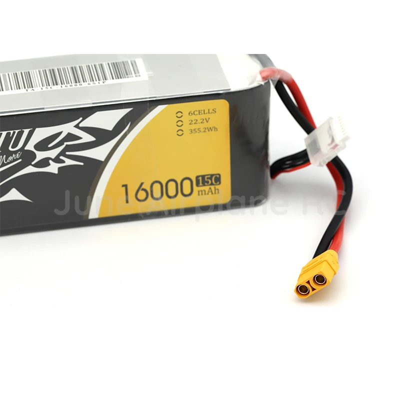 TATTU 16000mAh 15C LiPO батарея Burst 30C для большой нагрузки Multirotor FPV Drone гексакоптер