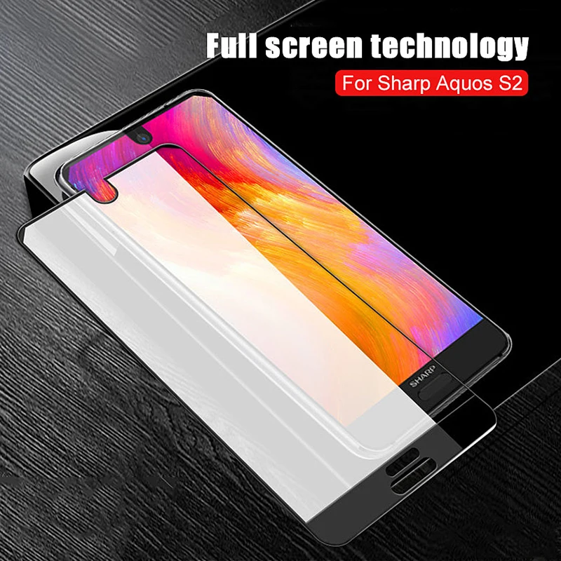 3D закаленное стекло для Sharp Aquos S2 защитная пленка 9 H Взрывозащищенная FS8010|screen