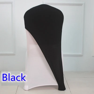 Черный цвет спандекс крышка стула лайкра половина Свадебная вечеринка в отеле