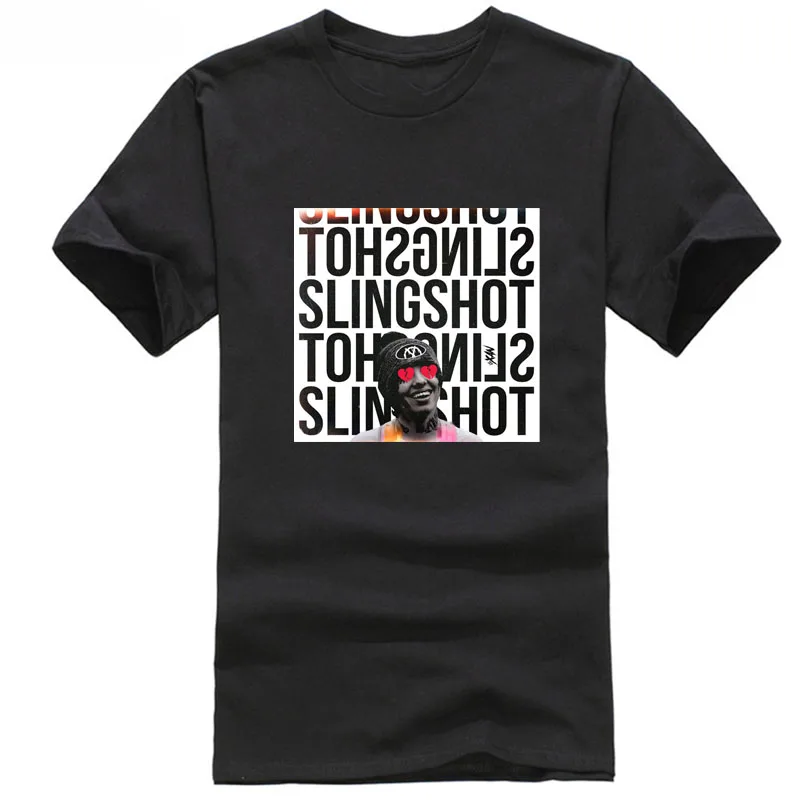 Мужские модные футболки 2018 Slingshot Lil Xan Xanarchy-пуловер-Schwarz-спереди und Ruckseite sweat |