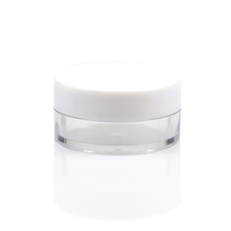 White5pcs Косметическая сумка для хранения косметики банку 5 шт./компл. на круглые бутылки с точечной фиксацией коробка прозрачный Портативный 10 шт./компл. макияж крем Пластик нейл-арта - Цвет: White5pcs