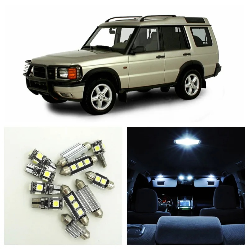 13 шт. Автомобильные светодиодные лампы Canbus для 1998 2004 Land Rover|car interior led kit|interior lights for