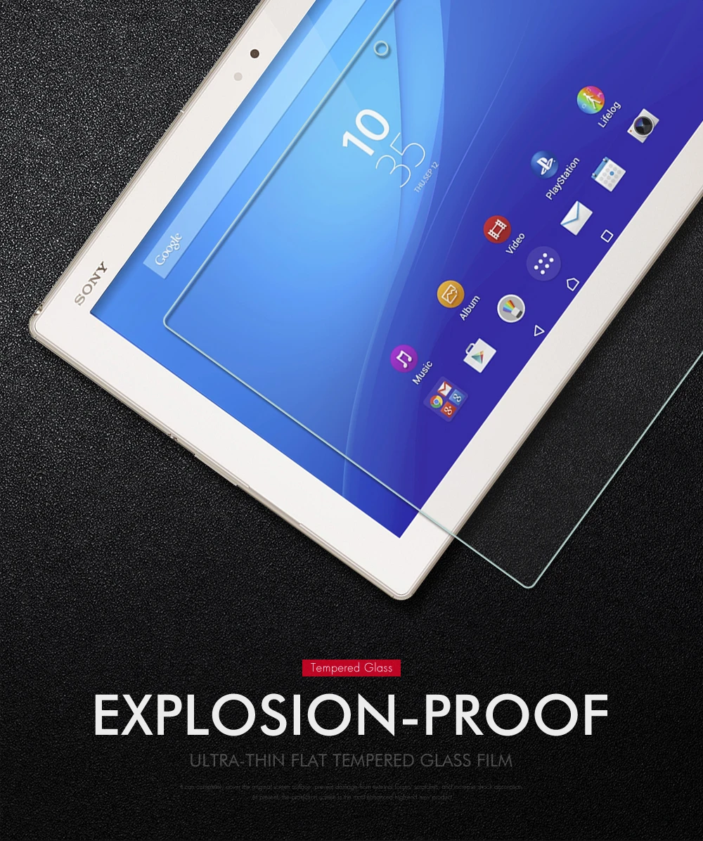 Закаленное стекло для sony Xperia Z4 Tablet SGP771 SGP712 10,1 дюйма 9H ультратонкая Защитная пленка для планшета из закаленного стекла