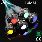 Фонасветильник, водонепроницаемая сигнальная лампа IP67, 14 мм, 3 в, 5 В, 6 в, 9 В, 12 В, 24 В, 110 В, 220 В, красный, желтый, синий, зеленый, белый пилотный уплотнитель
