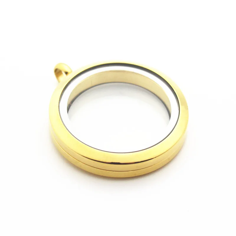 Смешанные цвета Простой плавающий медальон с подвесками 316L нержавеющая сталь