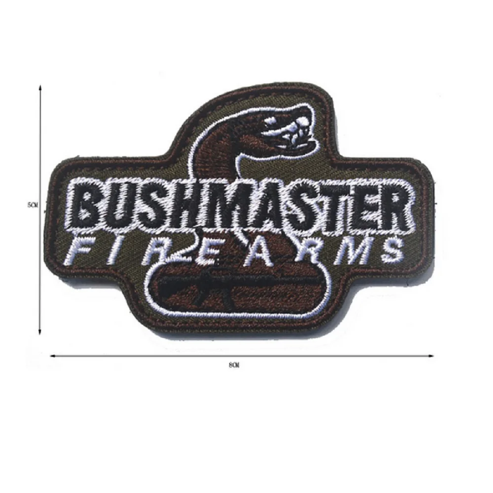 3D Вышивка Чехол для телефона на руку США Bushmaster патч джунгли нашивки Змея открытом