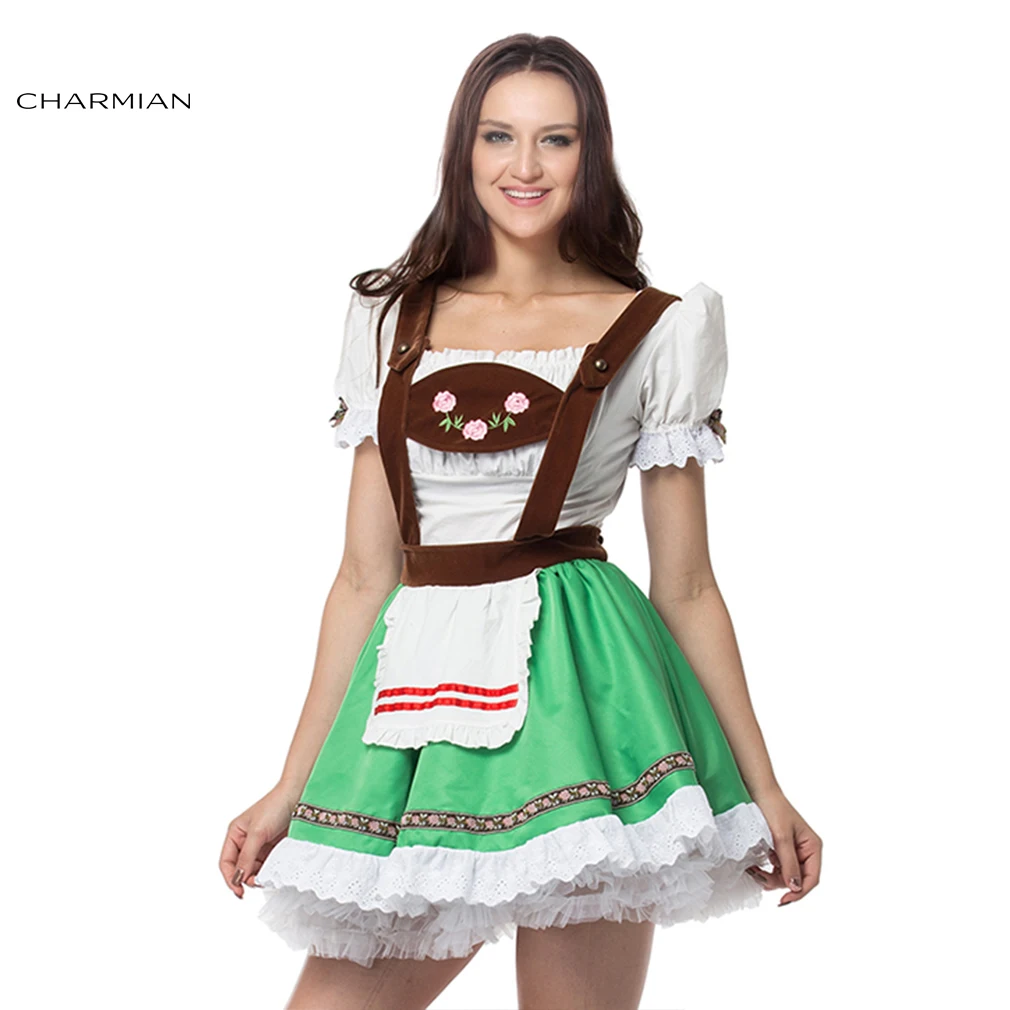 Charmian сексуальный костюм Октоберфеста Женский на Хэллоуин мини фантазийные