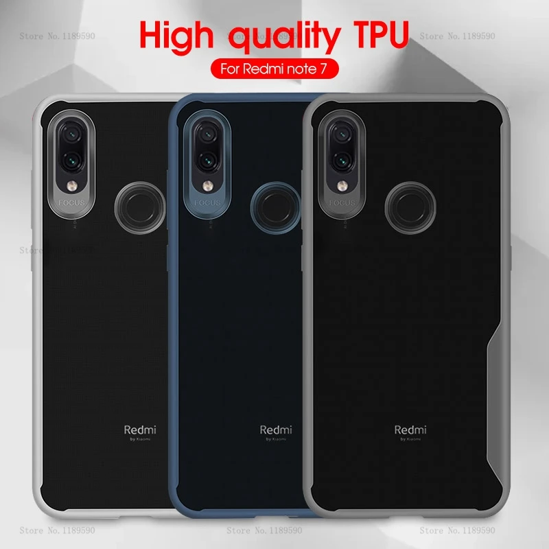 Чехол для Xiaomi Redmi Note 7, Силиконовый противоударный чехол для Xiaomi Mi 9 Redmi 7 6 Pro Note 7 6 5 Pro, защитный чехол на заднюю панель, чехлы