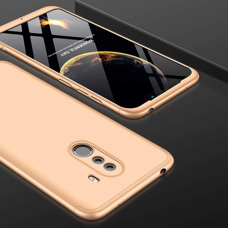 Poco F1 Роскошный 360 градусов полный чехол s для Pocophone F1 чехол для телефона для Xiaomi Pocophone F1 F 1 глобальная версия чехол для телефона
