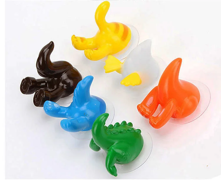 2017 новые декоративные Мультяшные животные хвост крюк смешные формы настенные