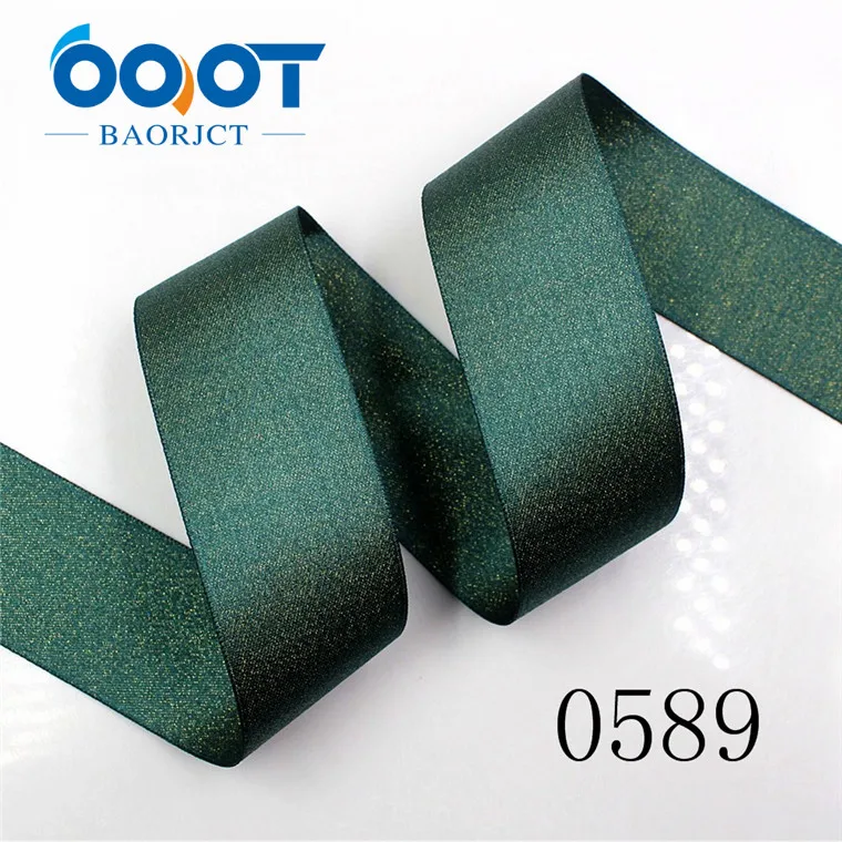 0589 OOOT BAORJCT 1712293, 38 мм, 10 ярдов, двухсторонняя Золотая лента, термопереводная печать, свадебные аксессуары, сделай сам материал - Цвет: 0589