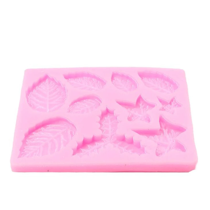 DIY выпечки коврики клен форма листа розы для декорации торта границы 3D