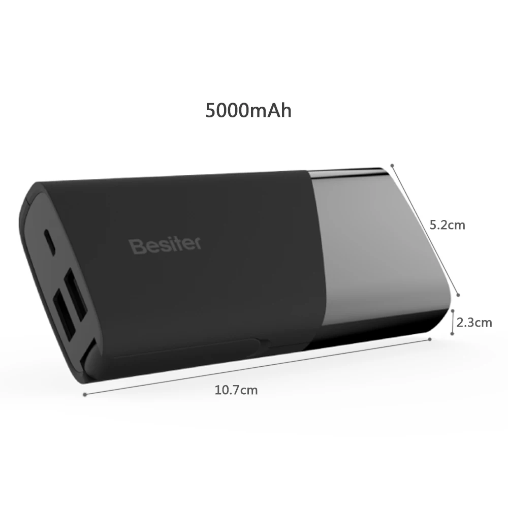 Besiter 5000 мАч Затмение СВЕТОДИОДНЫЕ Лампы Power Bank Емкость Портативный