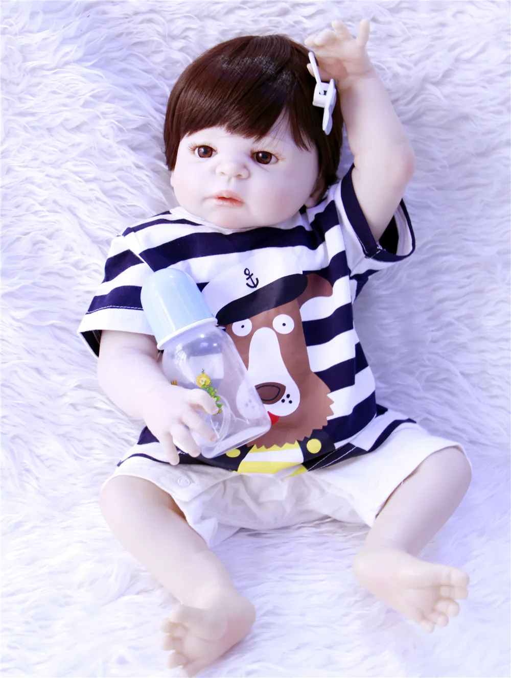 Мальчик baby reborn силиконовые куклы Реалистичная Кукла Младенцы для детей игрушки 23