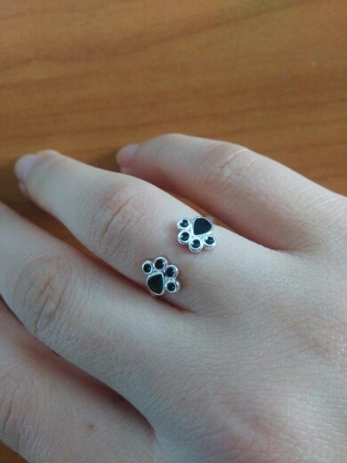 SanLan 20 шт. Новое поступление модные кольца с принтом кошачьей лапы для женщин