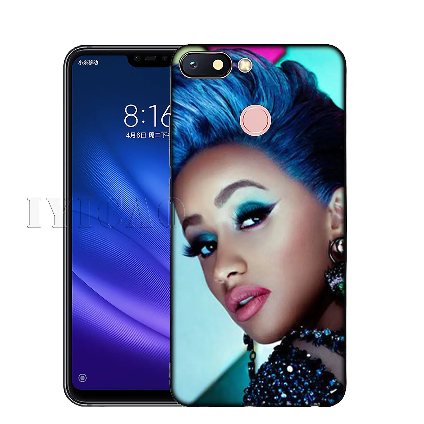 IYICAO Cardi B CardiB Soft Silicone Phone Case for Xiaomi Redmi K30 K20 8A 7A 6A 5A S2 GO Note 8 8T 7 5 6 Pro Black Cover |