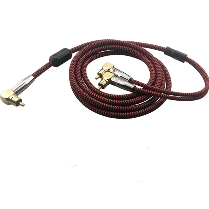Аудиокабель Hifi с RCA на 2 сплиттера кабель для усилителя декодера сабвуфера