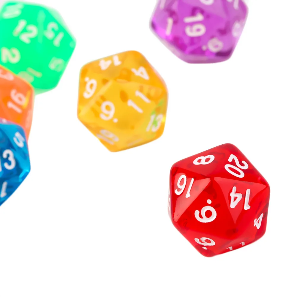 Новые 6 шт./компл. игры с разными сторонами D20 игровые кубики игра смешанные