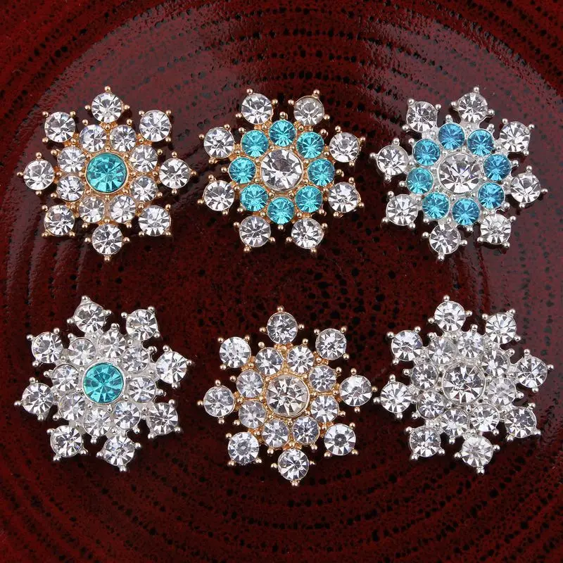 

Prajna Rhinestone Flatback Applique Rhinestones Flower Buttons Diamond DIY Sewing Clothing Hair Accessories Decoration