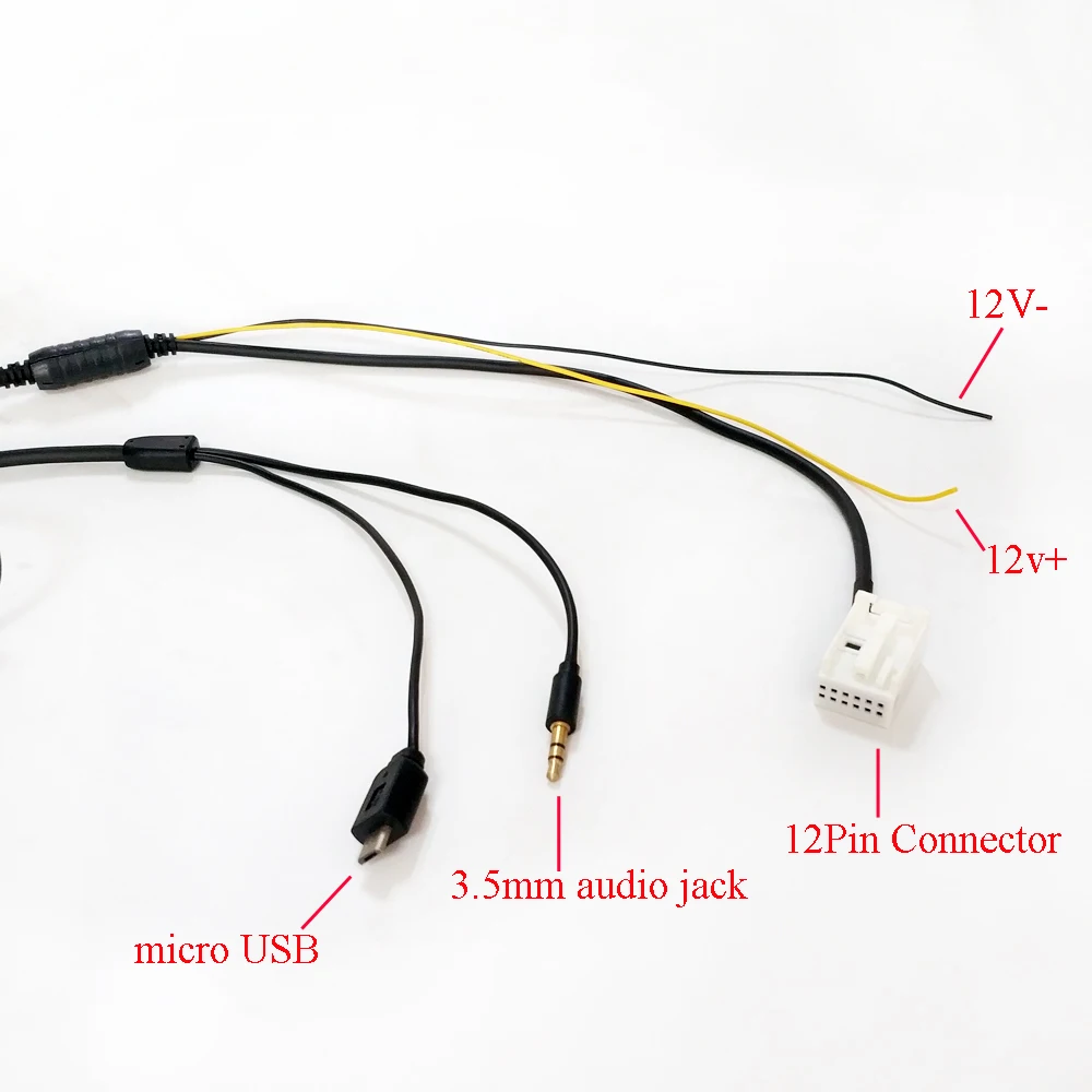 Biurlink 12 контактный AUX порт для аудио и микро USB 3 5 мм Mercedes Benz Comand APS NTG CD20 30 50|aux in|cd plugaux