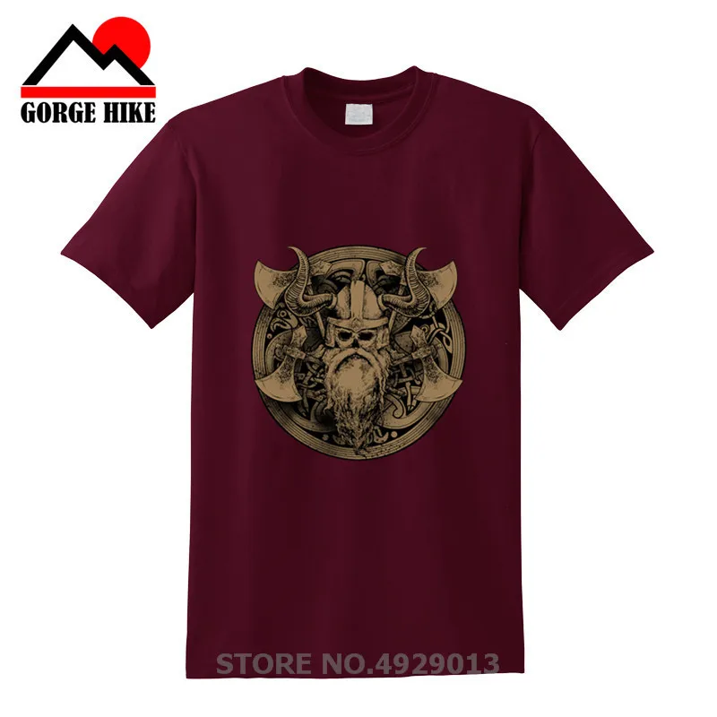 Мужская футболка с надписью Old Viking Skull пиратским принтом Рагнар из викингов Lothbrok