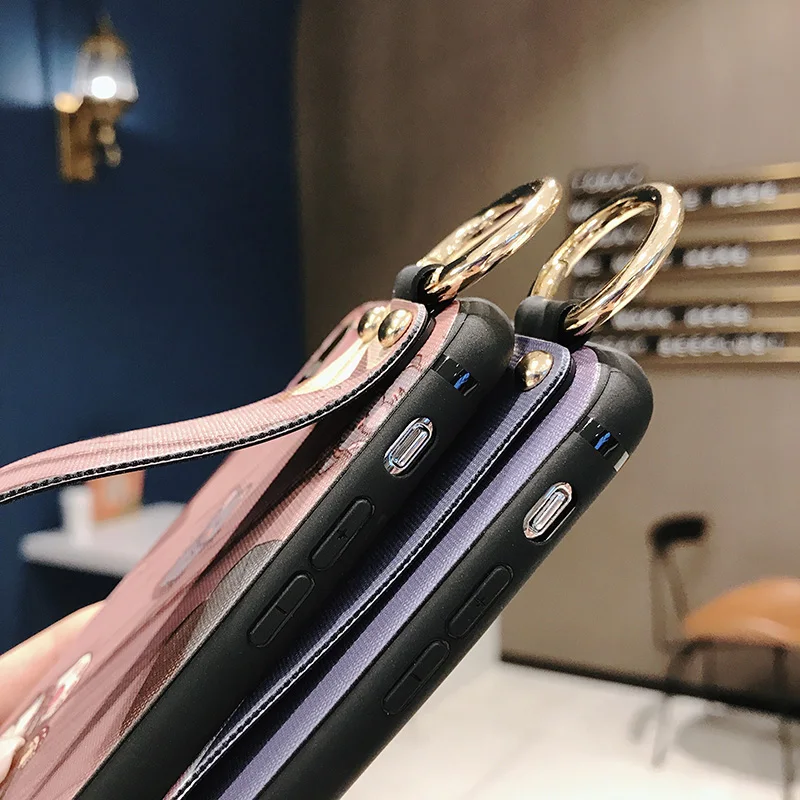 Мягкий ТПУ чехол с ремешком на запястье для Samsung Note 8 9 S8 plus S9 Cat Чехол S10 защитный