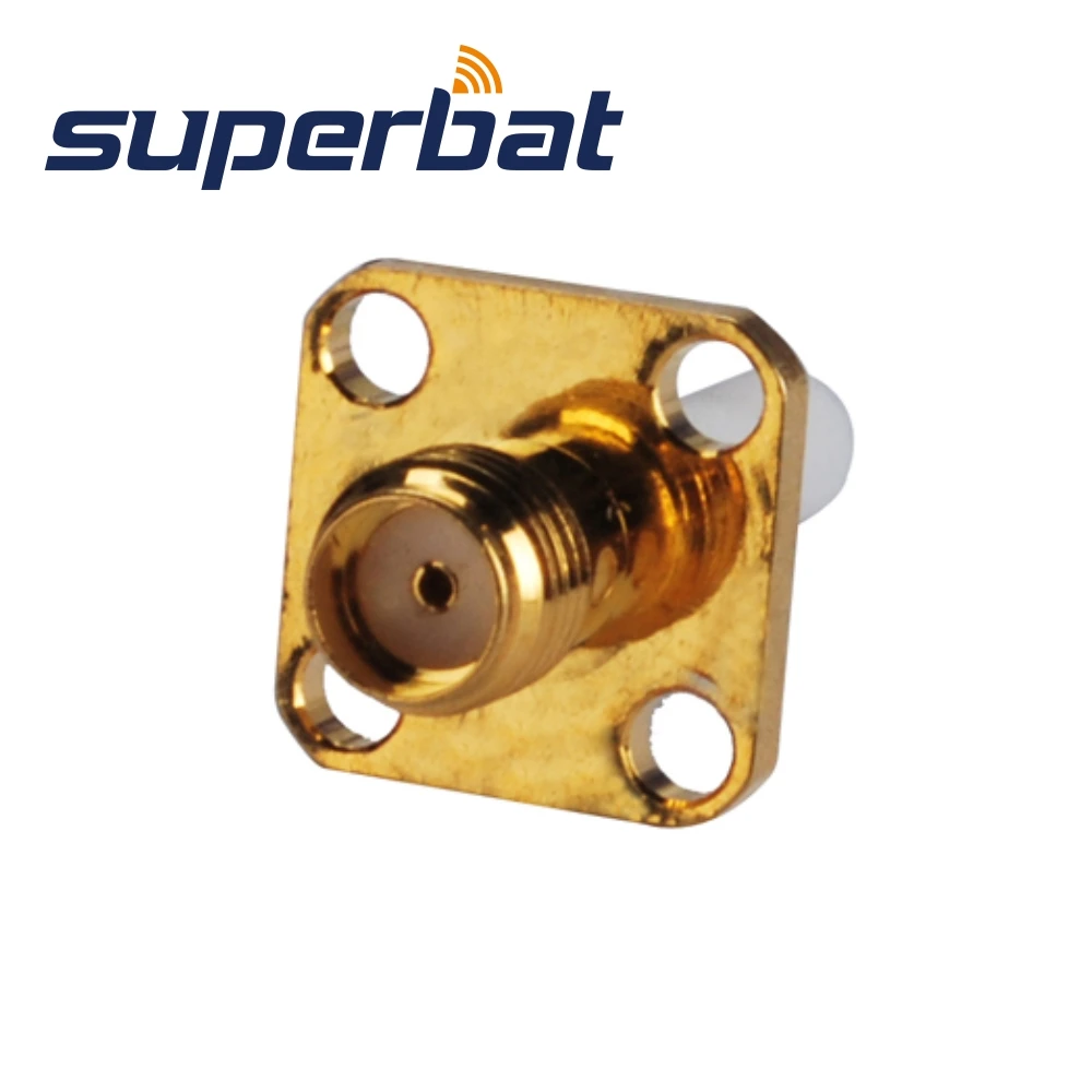 Superbat SMA 4 отверстие Панель крепление Jack с длинным удлиненный диэлектрик и припоя