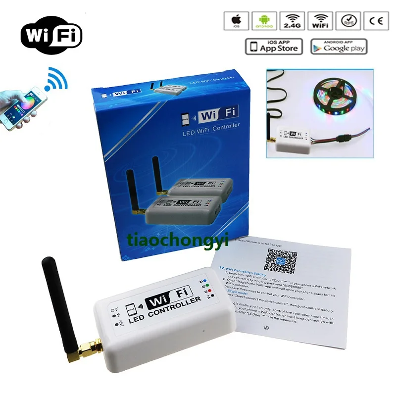 Wireless 5050 3528 RGB Wifi LED Strip Controller for iOS iPhone Android Smartphone Tablet | Лампы и освещение