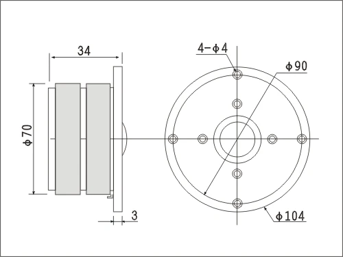 

2PCS Kasun HL-139X 4inch Home Audio HiFi DIY Silk Dome Tweeter Speaker Unit Dual Magnets Fs=1500hz 6ohm 60W D104mm