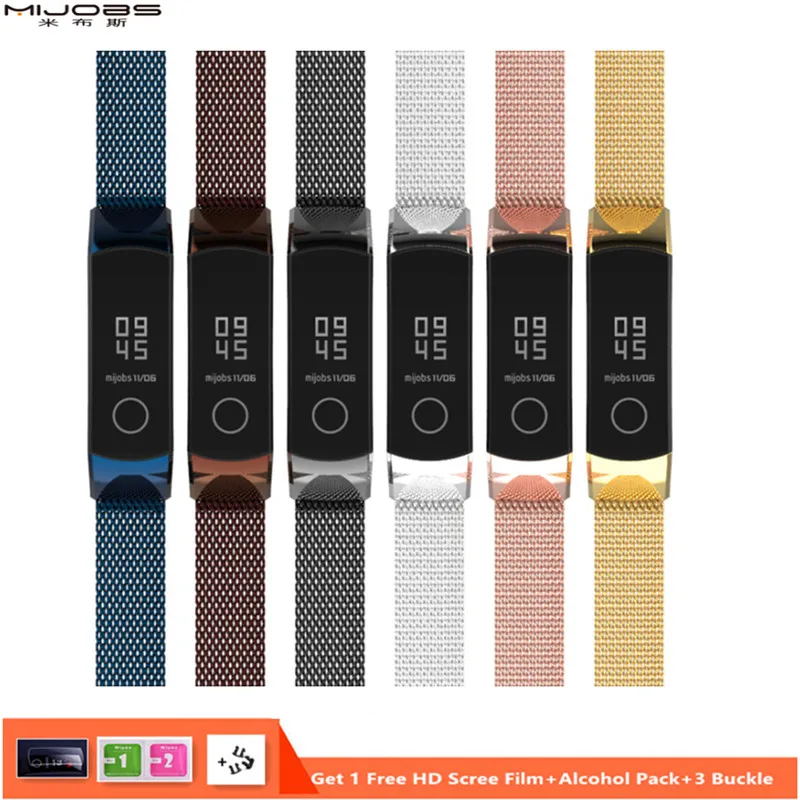 Металлический ремешок Mijobs Milan для Huawei Honor Band 4 ремешки браслеты браслет из