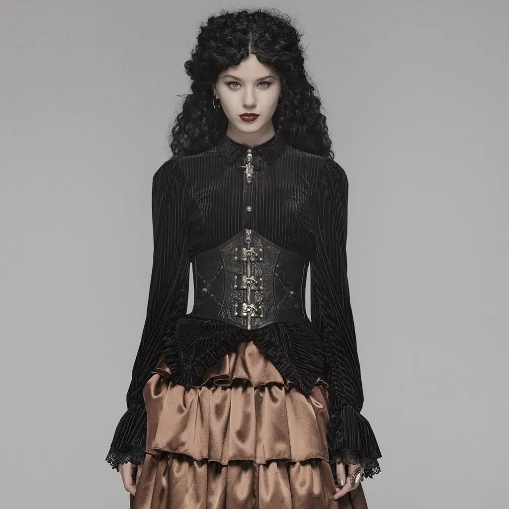 Женские корсеты в стиле стимпанк с пряжкой под бюстом WS304YDF | Женская одежда
