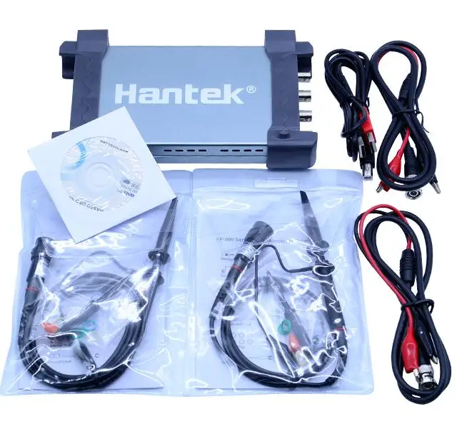Without color box Hantek 6254BC PC USB осциллограф 4 канала 250 МГц 1GSa/s функция записи и воспроизведения сигнала Портативный Osciloscopio - Цвет: Without color box