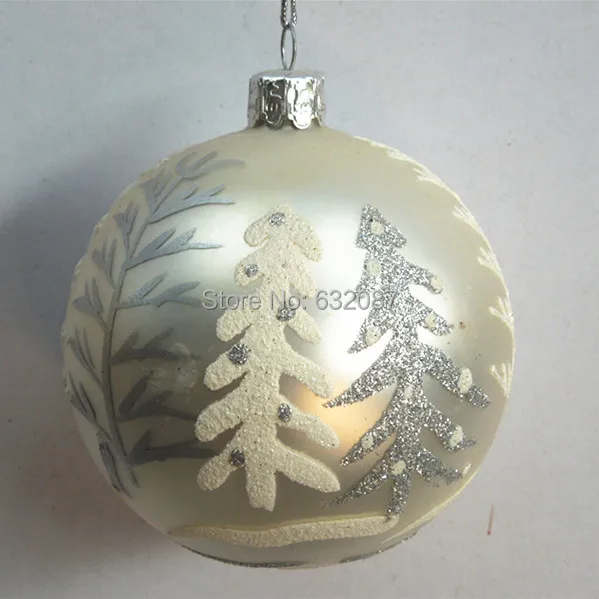 8 см красивая картина стеклянный шар Рождественский день друг подарок