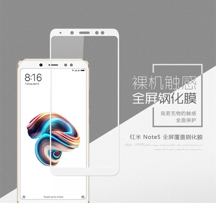 Закаленное стекло для Xiaomi Redmi Note 5 4 GB 64 GB полное покрытие закаленное стекло протектор экрана для Xiaomi Redmi Note 5 3 GB 32 GB