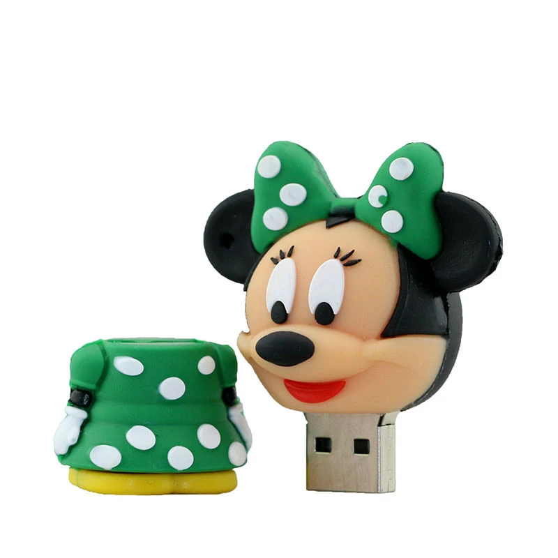 Флеш-накопитель с милым рисунком Микки и Минни Маус, USB флеш-накопитель, 4 ГБ, 8 ГБ, 16 ГБ, 32 ГБ, 64 ГБ, USB флешка, Внешняя память, флеш-накопитель