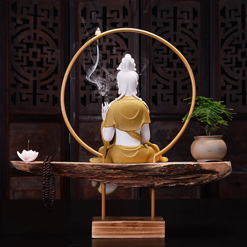 Статуя Гуаньинь в китайском стиле палочка курильница для благовоний