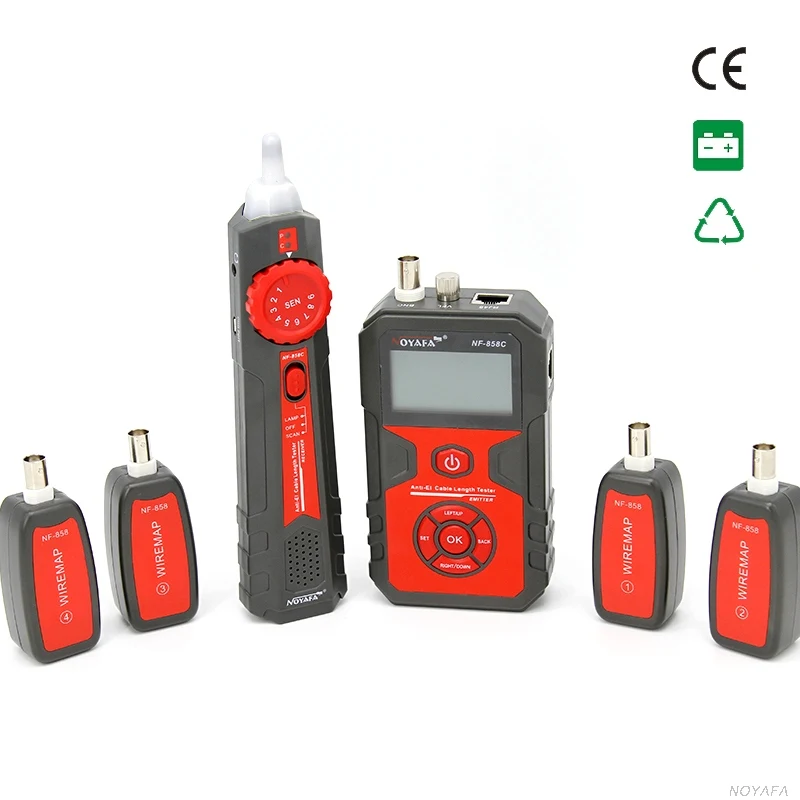 NOYAFA NF-858C кабель трассы линейный локатор проводной трекер сетевой тестер поиск BNC