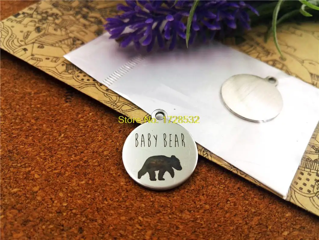 10 шт. подвески из нержавеющей стали baby bear сделай сам для