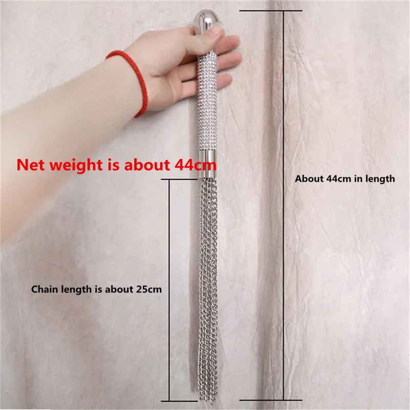 Adult Sex Toys for Woman SM whip diamond handle chain whisker BDSM Bondage Restraints Spanking Erotic sex cace products |