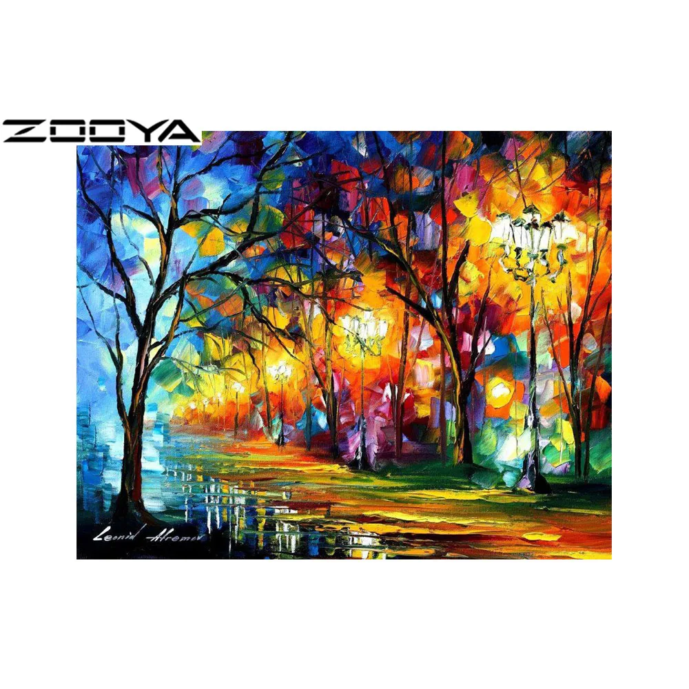 Алмазная живопись ZOOYA полная дрель абстрактная картина маслом алмазная вышивка