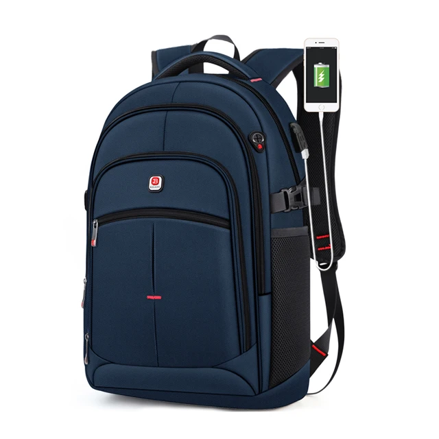 blue large BALANG, новинка, рюкзак с защитой от воровства, USB, 15,6 дюймов, рюкзак для ноутбука, для женщин, мужчин, школьные рюкзаки, сумка для мальчиков, девочек, мужской рюкзак для путешествий - Цвет: blue large