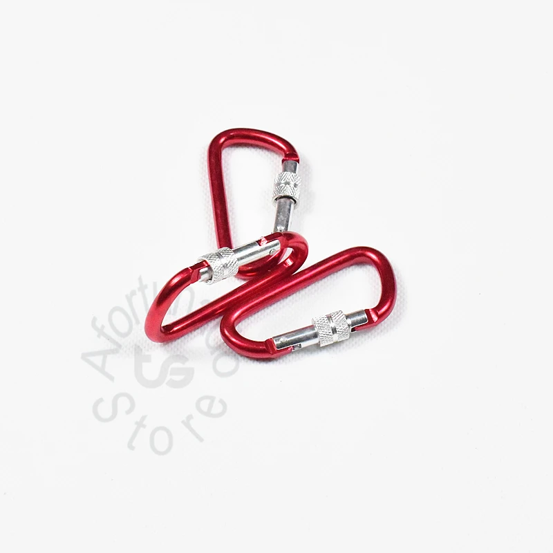 D-образный карабин Альпинизм 1 пара (2 шт.) Пряжка для улицы 6 цветов с замком