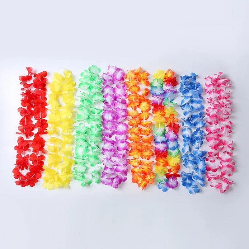 

Hawaiian Garland Flower Wreath Party Decoration Wedding Birthday Christmas Supplies W9460