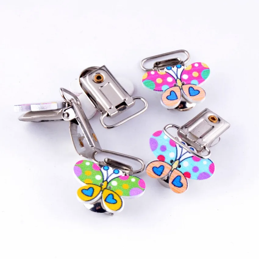 Бесплатная доставка розничная продажа 2 шт. детские соски с зажимами дерево