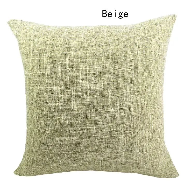 beige Высококачественная однотонная наволочка для дивана 30x50/40x40/45x45/40x60/50x50/55x55/60x60 см декоративная наволочка чехол - Цвет: beige