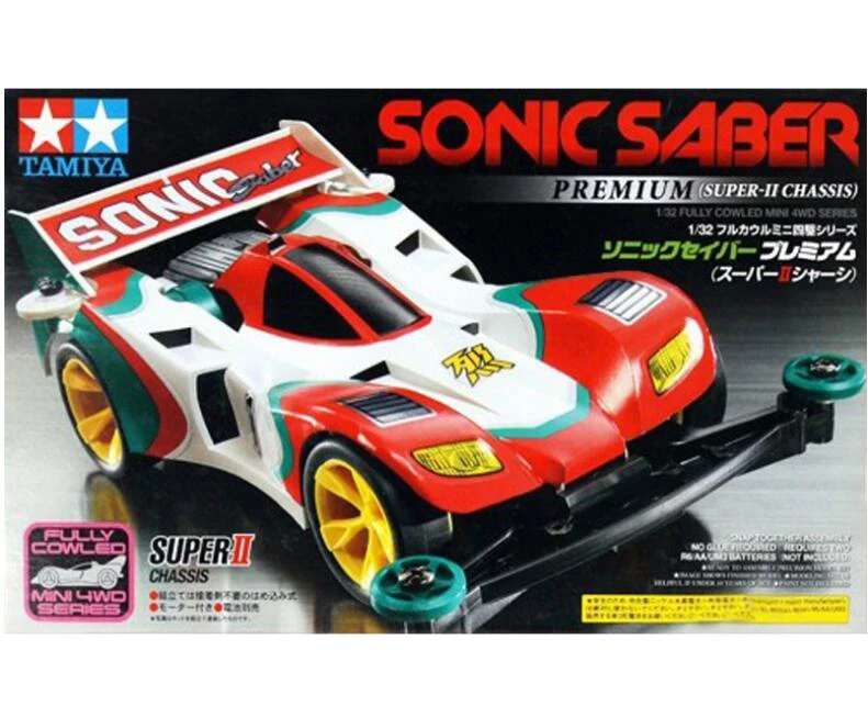 1/32 Масштаб Мини 4WD модель автомобиля MAGNUM SABER/SONIC SABER/HURRICANE SONIC/PROTO EMPEROR/MAX BREAKER TRF/BURNING SUN
