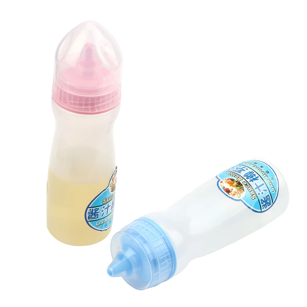 Squeeze Bottle Tomato Sauce Honey Salad Plastic Rotating Cover Food Grade PP Material Sauce Bottle Seasoning Bottle