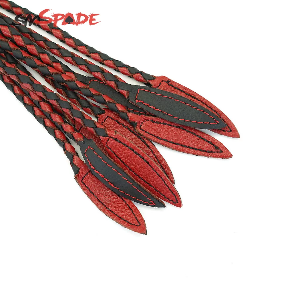 Черно-красная плетеная ручная работа SMSPADE бондаж бутик флирт с лошадью для
